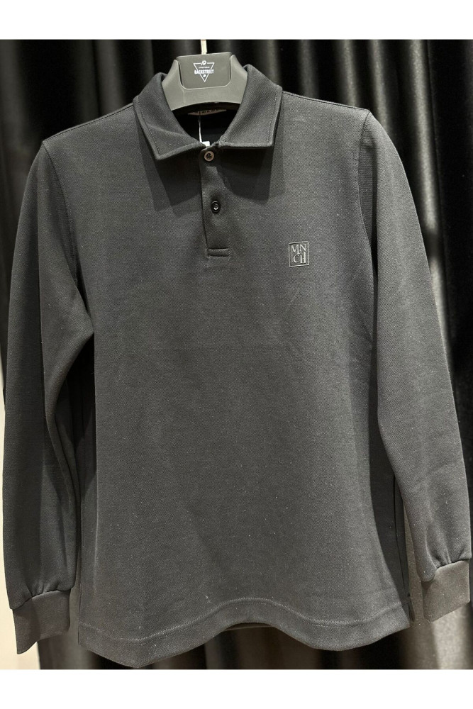 5233 MANCHE POLO YAKA BASİC SWEAT görsel 2