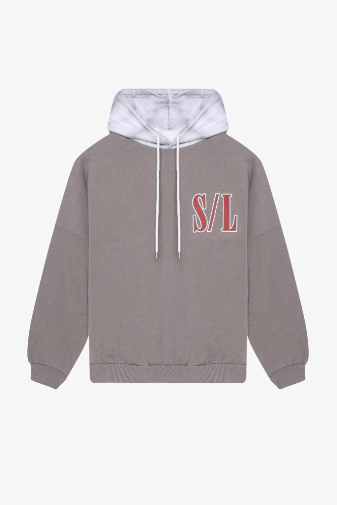 Baskı Detaylı Sweatshirt Gri