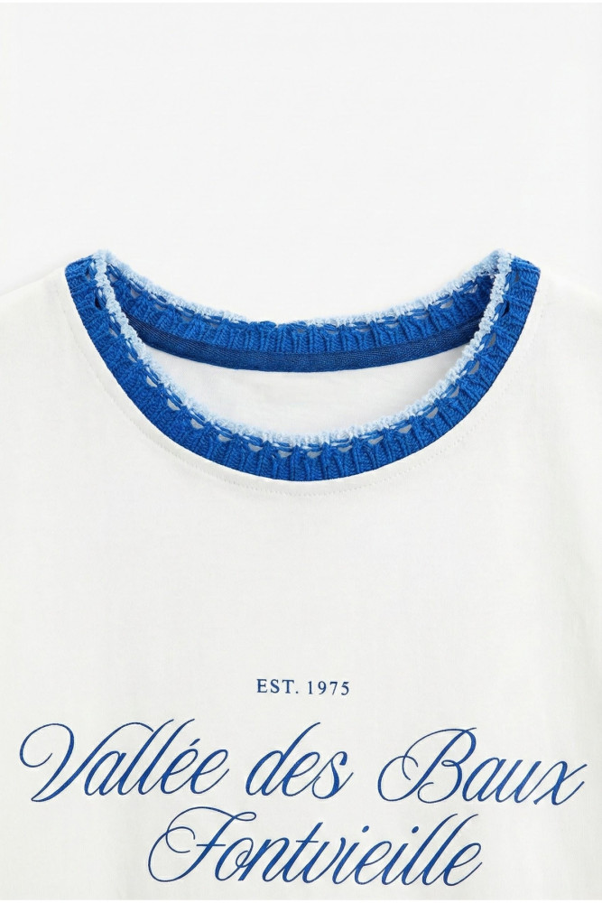 Kadın T-shirt TSH01843 Ekru görsel 5