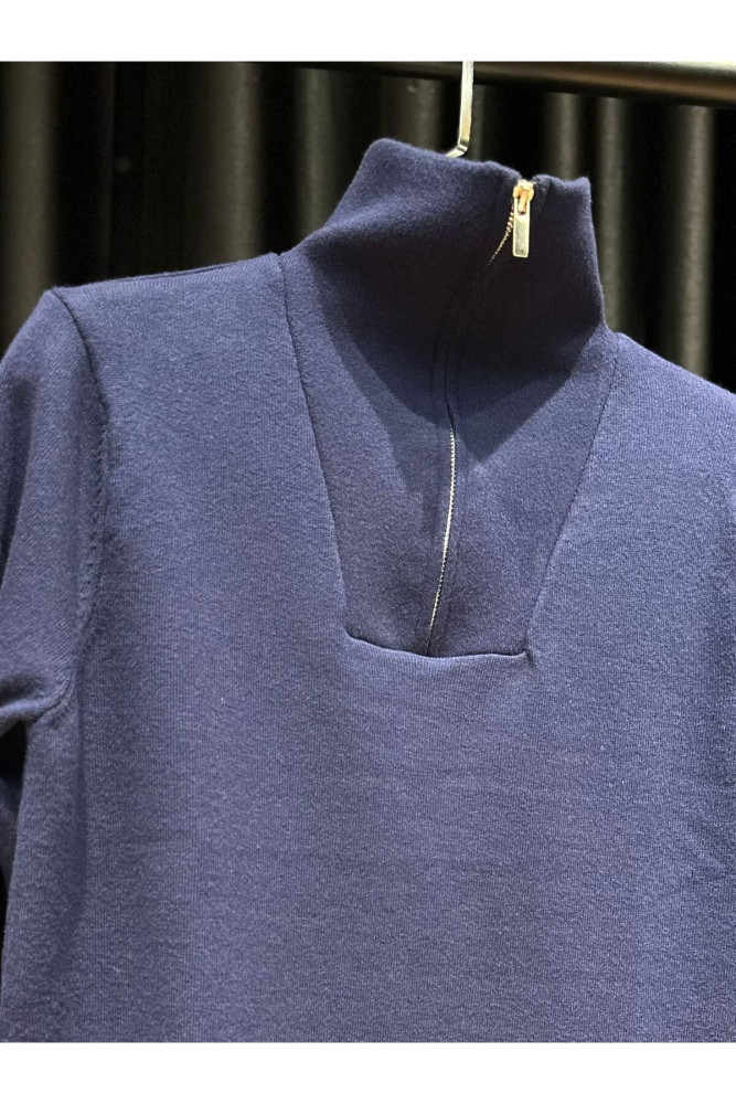 5231 MANCHE FERMUARLI TRİKO SWEAT