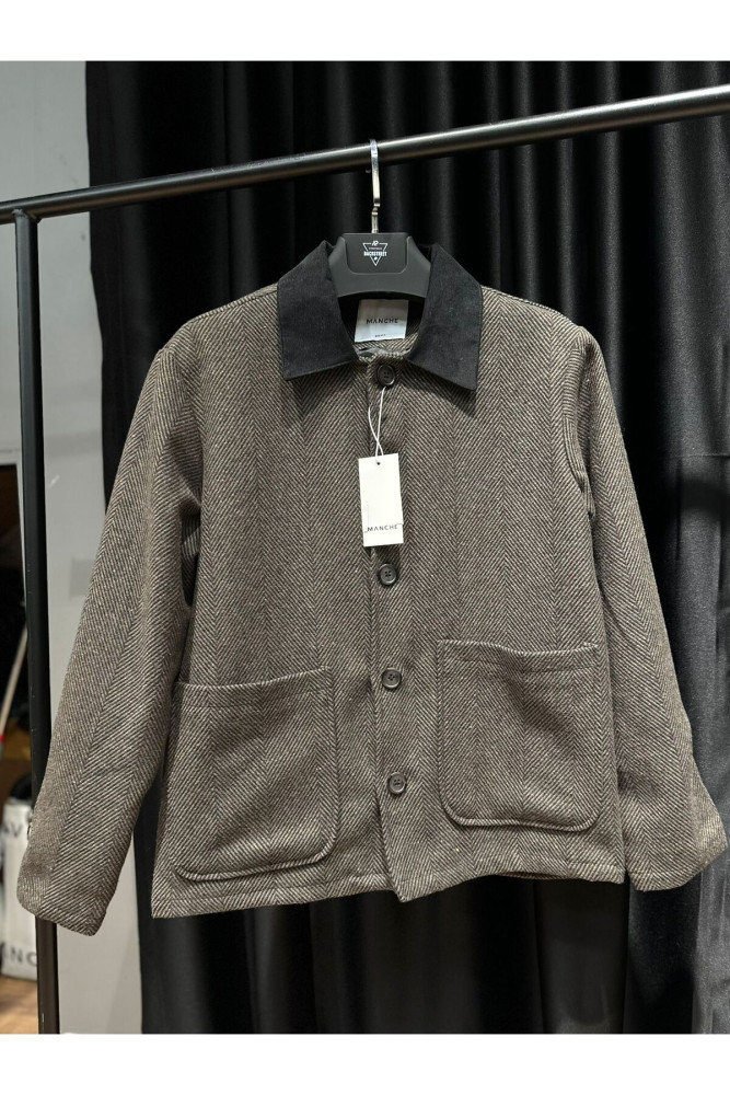 4867 MANCHE POLO YAKA BALIK SIRTI MODEL CEKET görsel 3