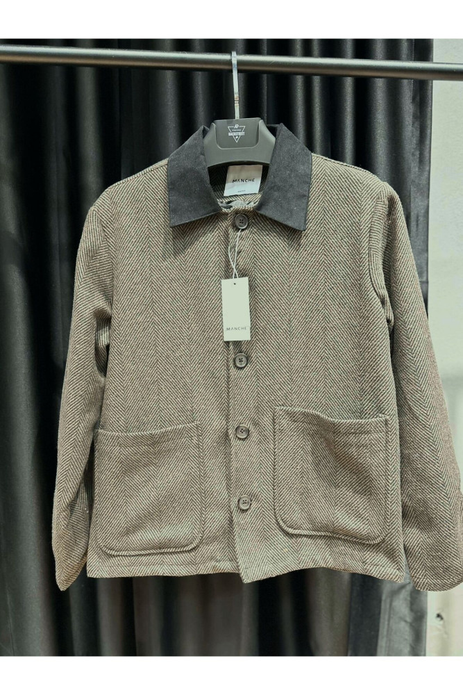 4867 MANCHE POLO YAKA BALIK SIRTI MODEL CEKET görsel 4
