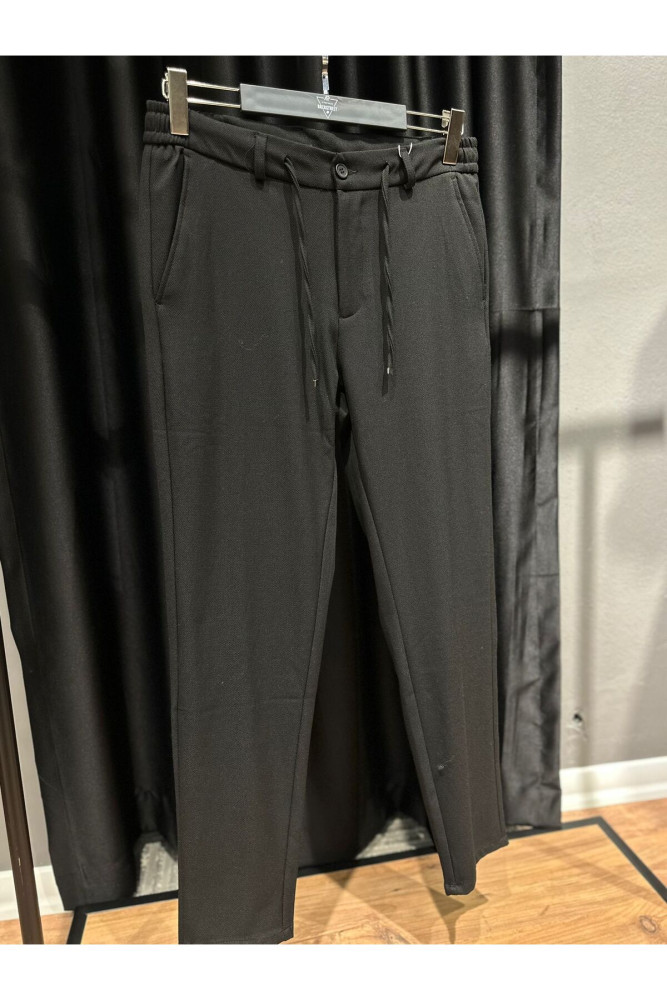 5008 MANCHE LASTİKLİ LİKRALI PANTOLON