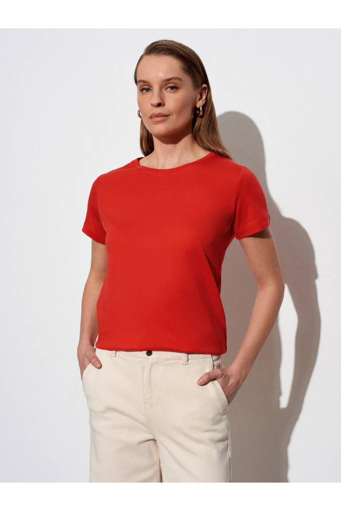 32852 Basic T-Shirt-Kırmızı