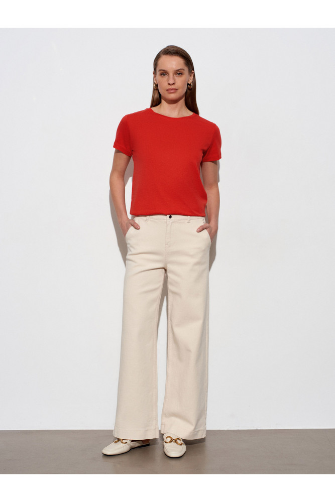 32852 Basic T-Shirt-Kırmızı görsel 4