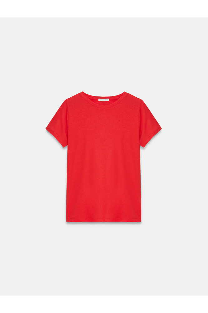 32852 Basic T-Shirt-Kırmızı görsel 5