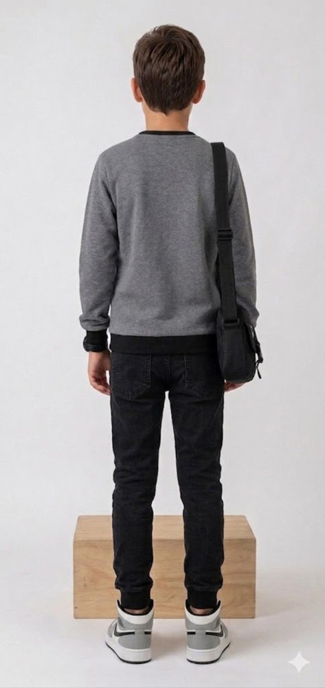 Erkek Çocuk Antrasit Sweatshirt görsel 3