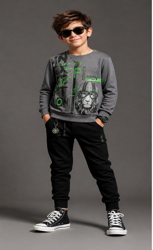 Erkek Çocuk Antrasit Sweatshirt