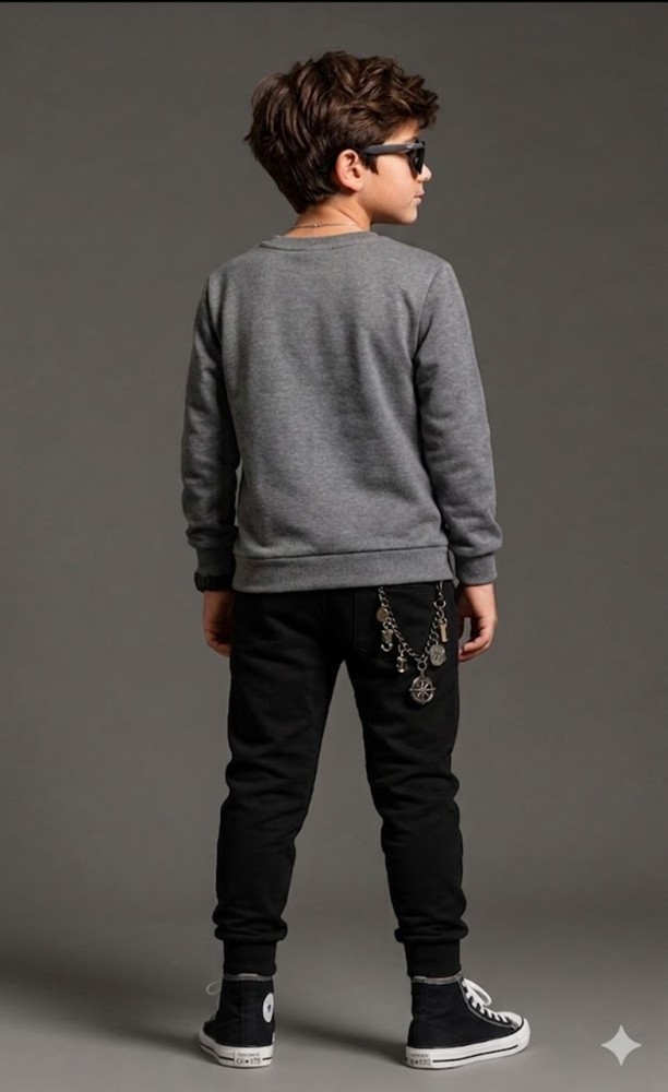 Erkek Çocuk Antrasit Sweatshirt görsel 3
