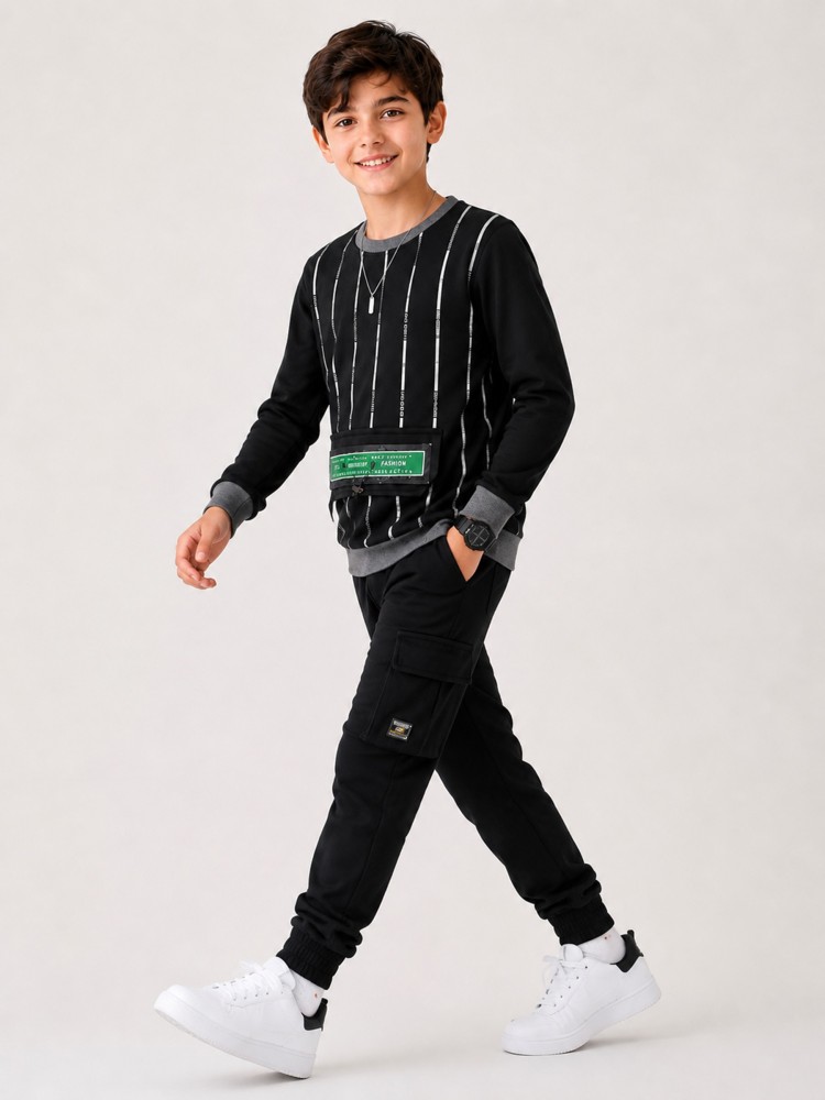 Erkek Çocuk Siyah Sweatshirt görsel 2