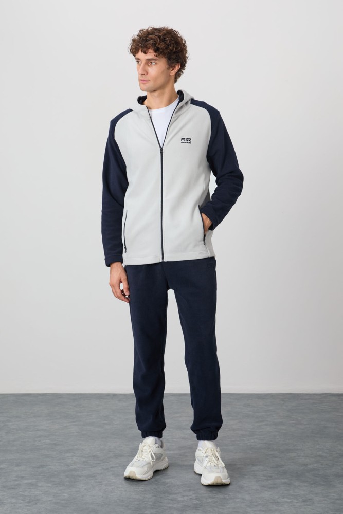 Erkek Gri Polar Sweatshirt