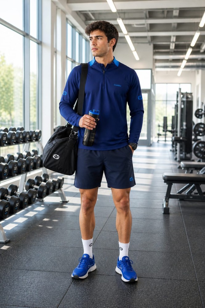 Erkek Lacivert Antrenman Sweatshirt