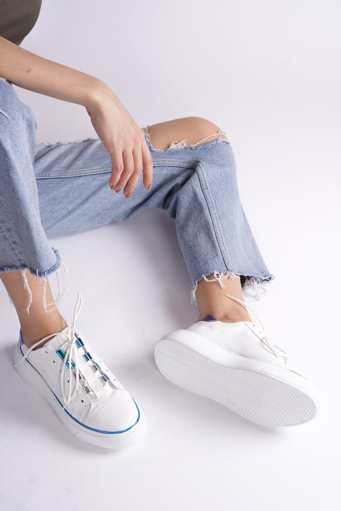 Kadın Beyaz Sneaker Spor Ayakkabı görsel 3