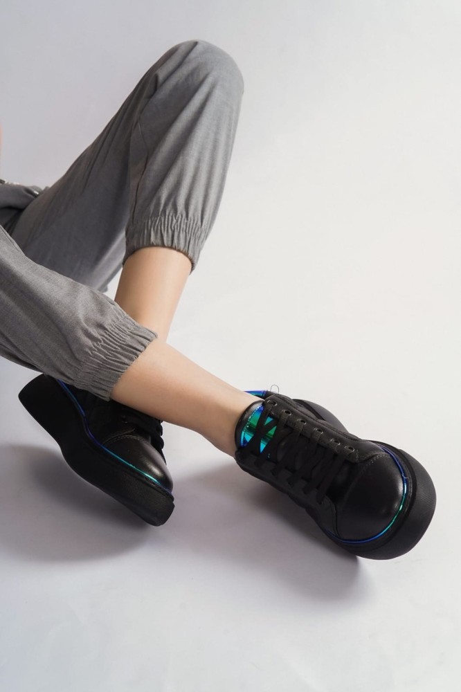 Kadın Siyah Sneaker Spor Ayakkabı görsel 3