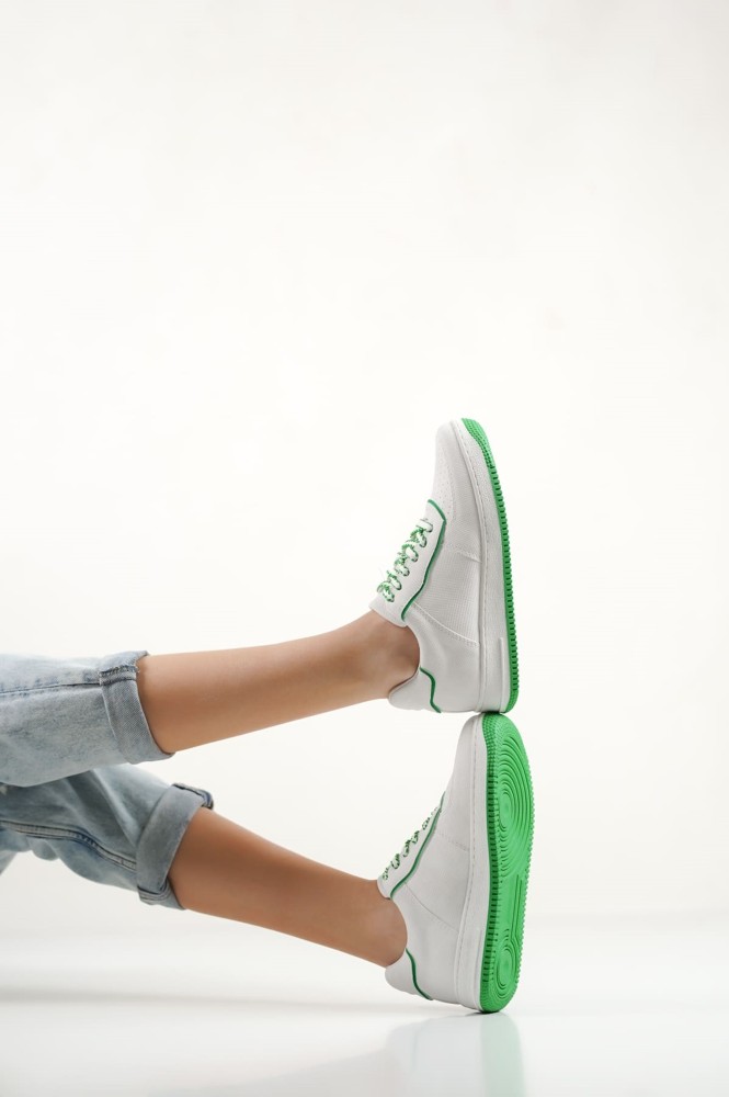 Kadın Yeşil Sneaker Spor Ayakkabı görsel 4