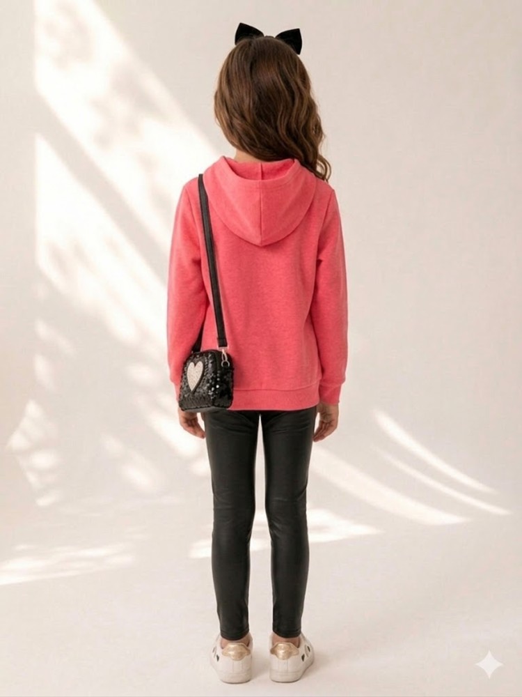 Kız Çocuk Nar Çiçeği Sweatshirt görsel 4