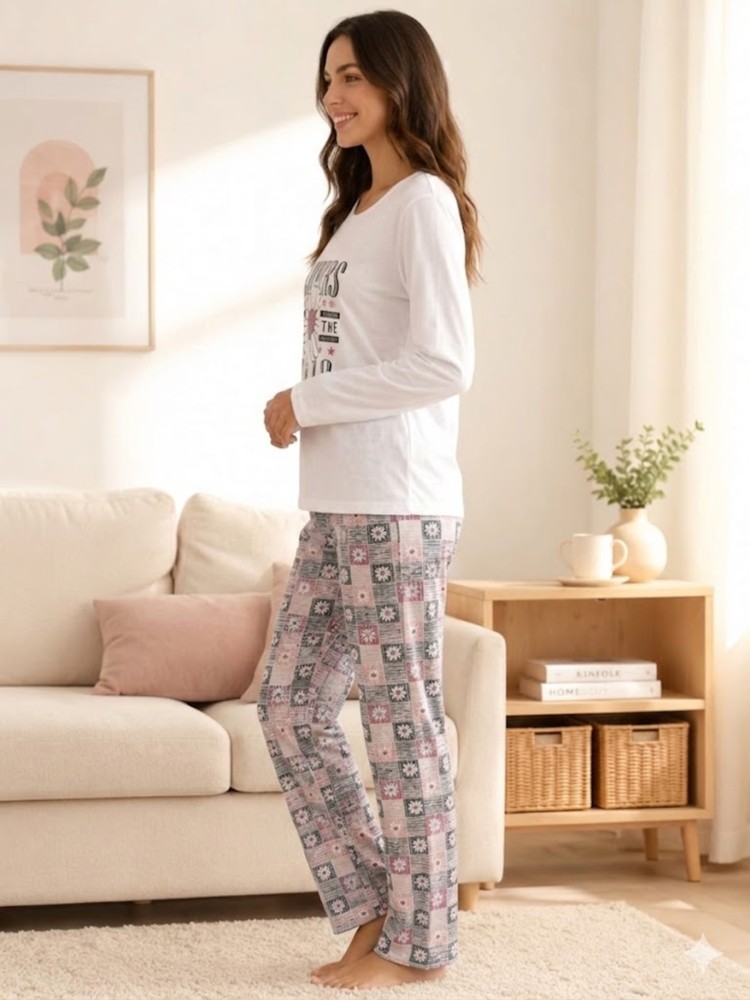 Kadın Beyaz Pijama Takımı görsel 2