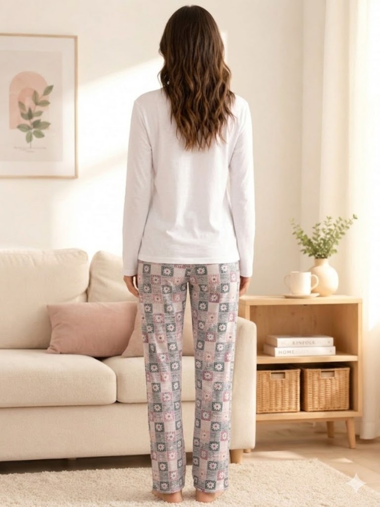 Kadın Beyaz Pijama Takımı görsel 3