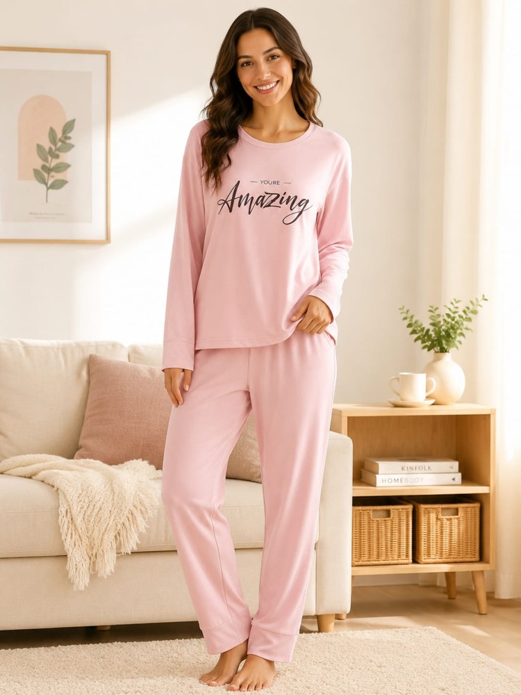 Kadın Pudra Pijama Takımı
