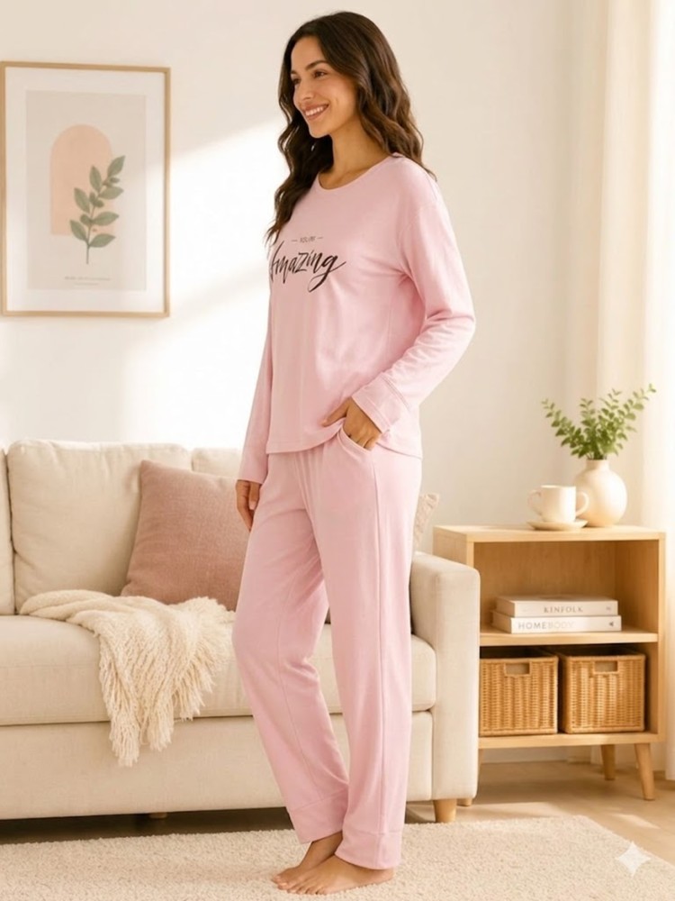 Kadın Pudra Pijama Takımı görsel 2
