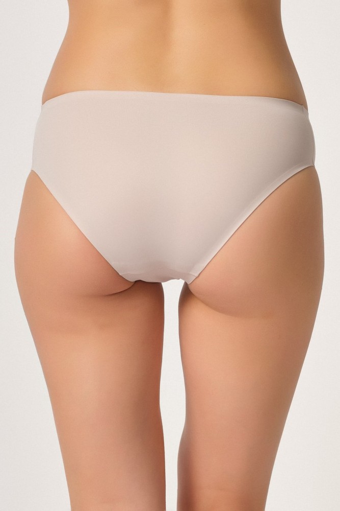 Kadın Beyaz Lazer Kesim Bikini Külot 2 Li Paket görsel 3