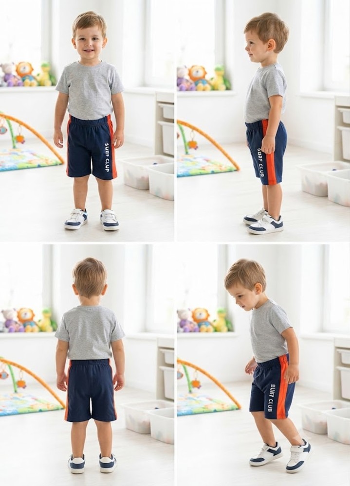 Erkek Çocuk Lacivert Cepsiz Şort görsel 4