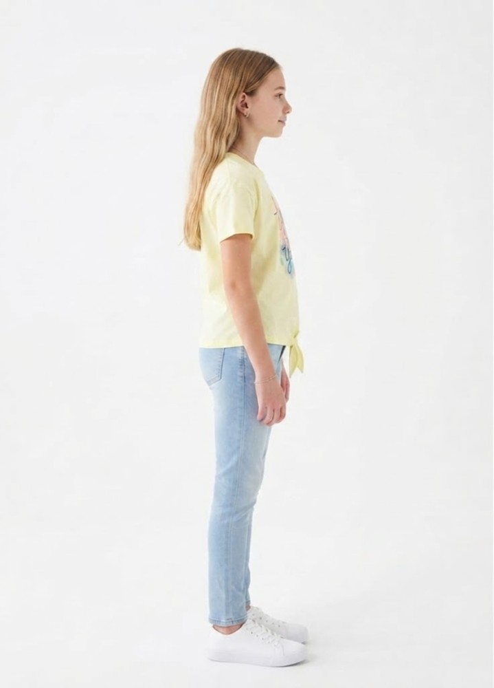 Kız Çocuk Sarı T-Shirt 00666SR görsel 2