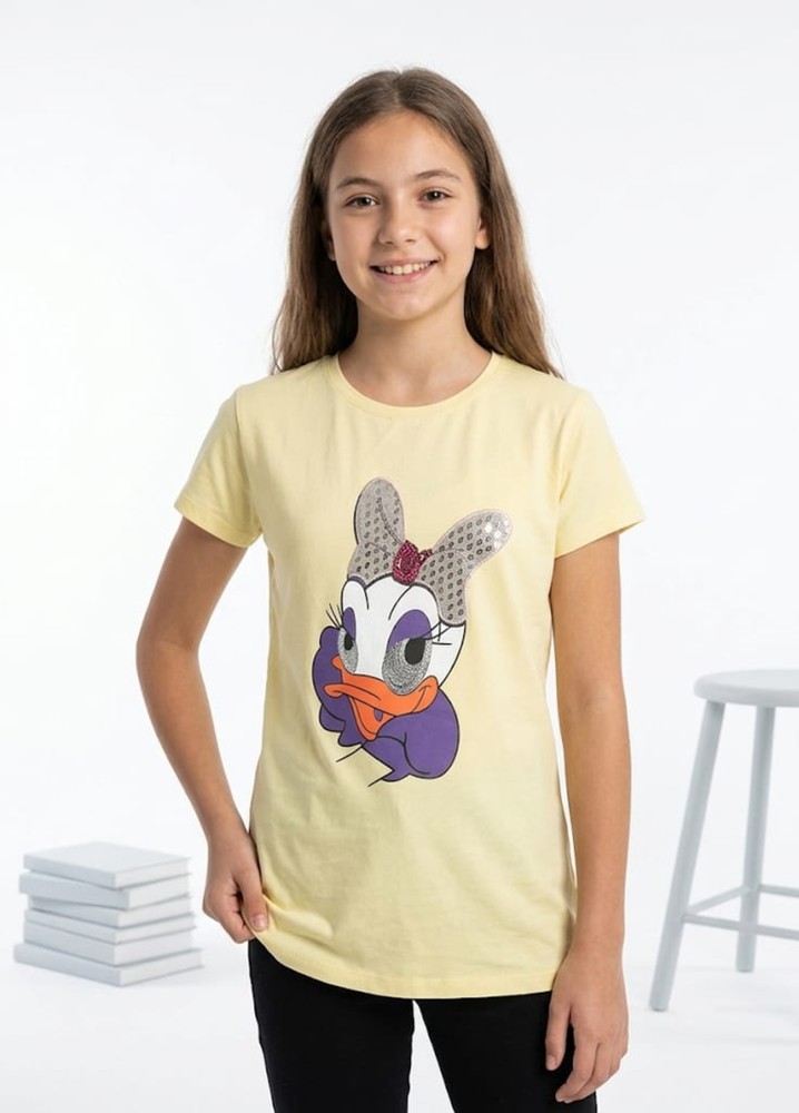 Kız Çocuk Sarı T-Shirt