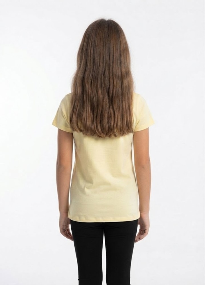 Kız Çocuk Sarı T-Shirt görsel 3
