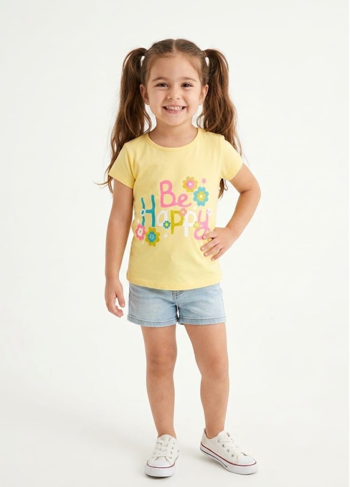 Kız Çocuk Sarı T-Shirt