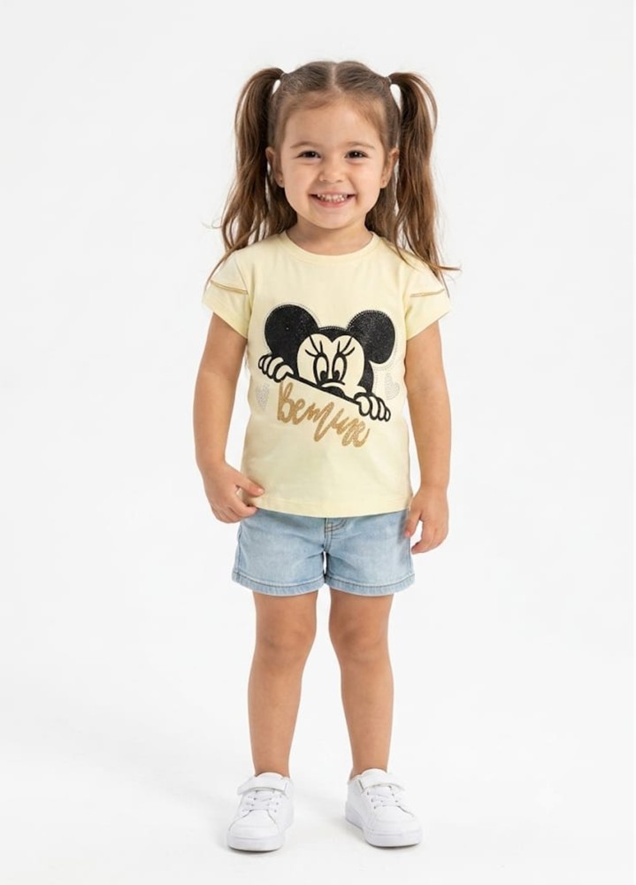 Kız Çocuk Sarı T-Shirt