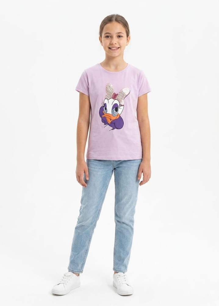 Kız Çocuk Mor T-Shirt