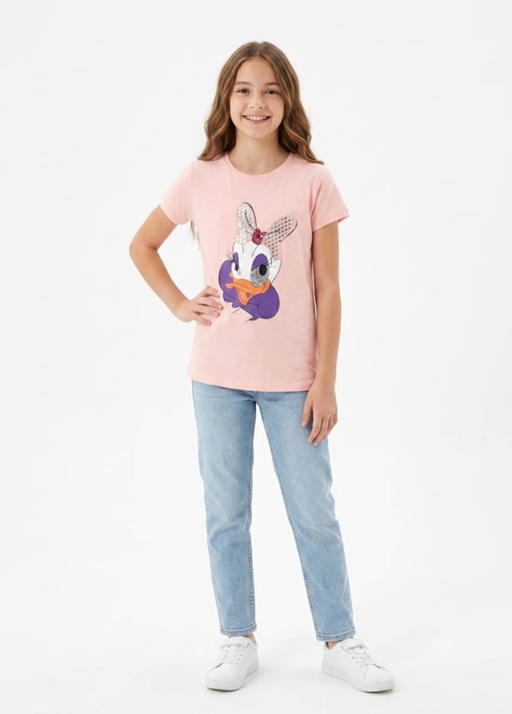 Kız Çocuk Pembe T-Shirt