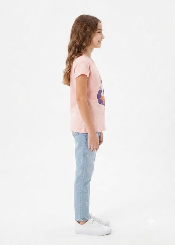 Kız Çocuk Pembe T-Shirt görsel 2