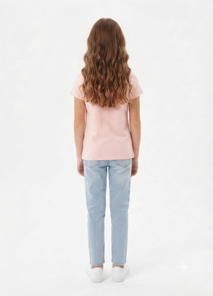 Kız Çocuk Pembe T-Shirt görsel 3