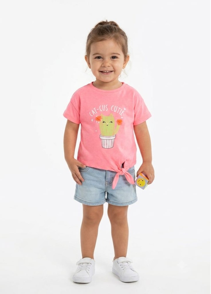 Kız Çocuk Pembe T-Shirt
