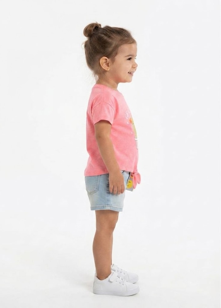 Kız Çocuk Pembe T-Shirt görsel 2