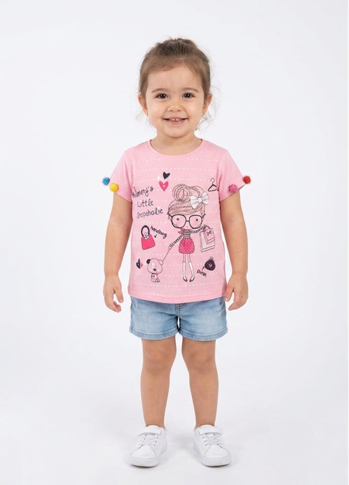 Kız Çocuk Pembe T-Shirt