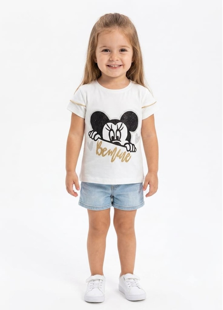 Kız Çocuk Beyaz T-Shirt