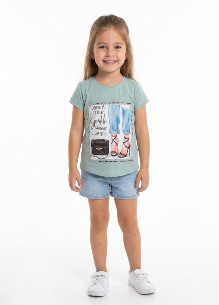 Kız Çocuk Yeşil T-Shirt