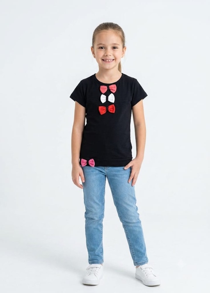 Kız Çocuk Siyah T-Shirt