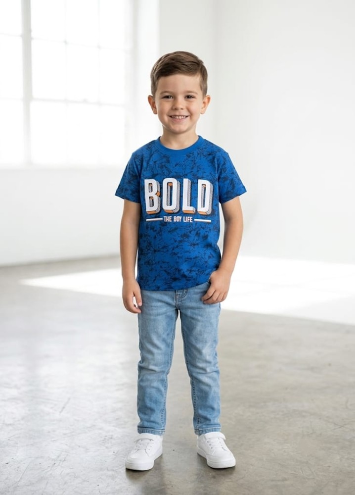 Erkek Çocuk Mavi T-Shirt
