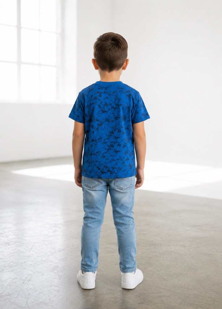 Erkek Çocuk Mavi T-Shirt görsel 3