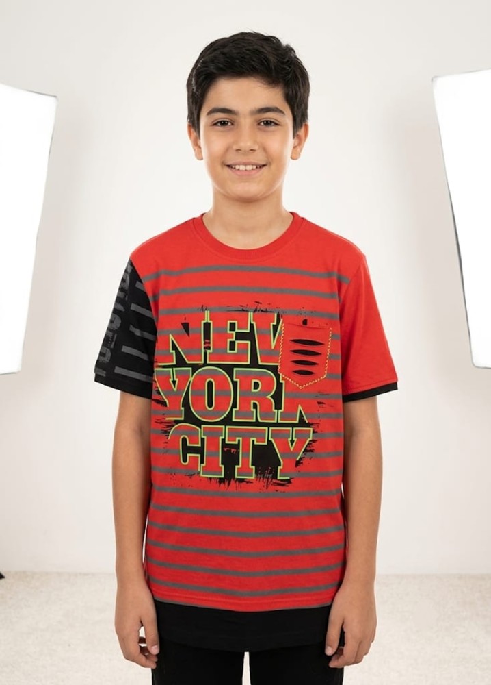 Erkek Çocuk Kırmızı T-Shirt 00694KM