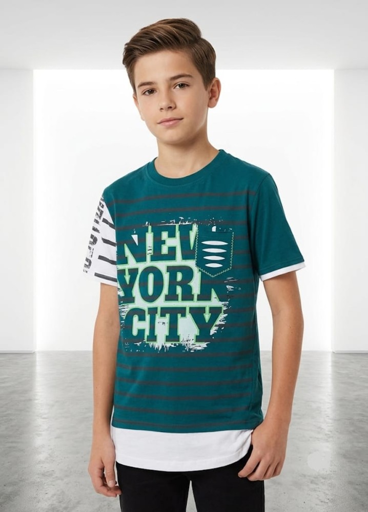 Erkek Çocuk Haki T-Shirt 00696HK