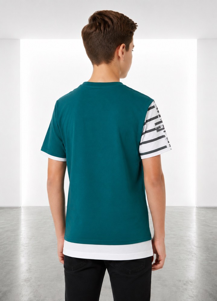 Erkek Çocuk Haki T-Shirt 00696HK görsel 3