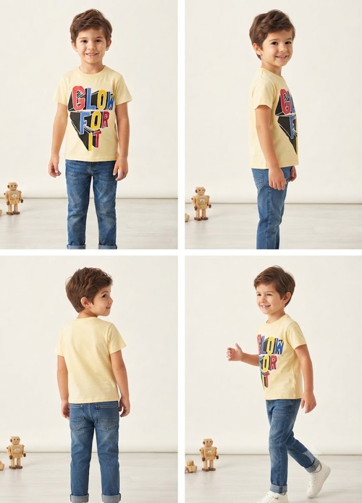 Erkek Çocuk Sarı T-Shirt görsel 4