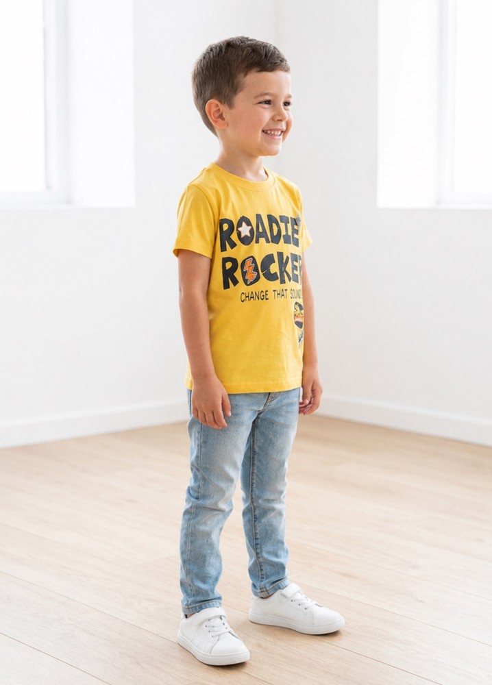 Erkek Çocuk Sarı T-Shirt görsel 2
