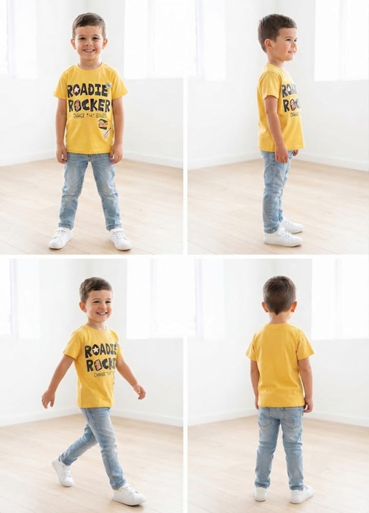 Erkek Çocuk Sarı T-Shirt görsel 4