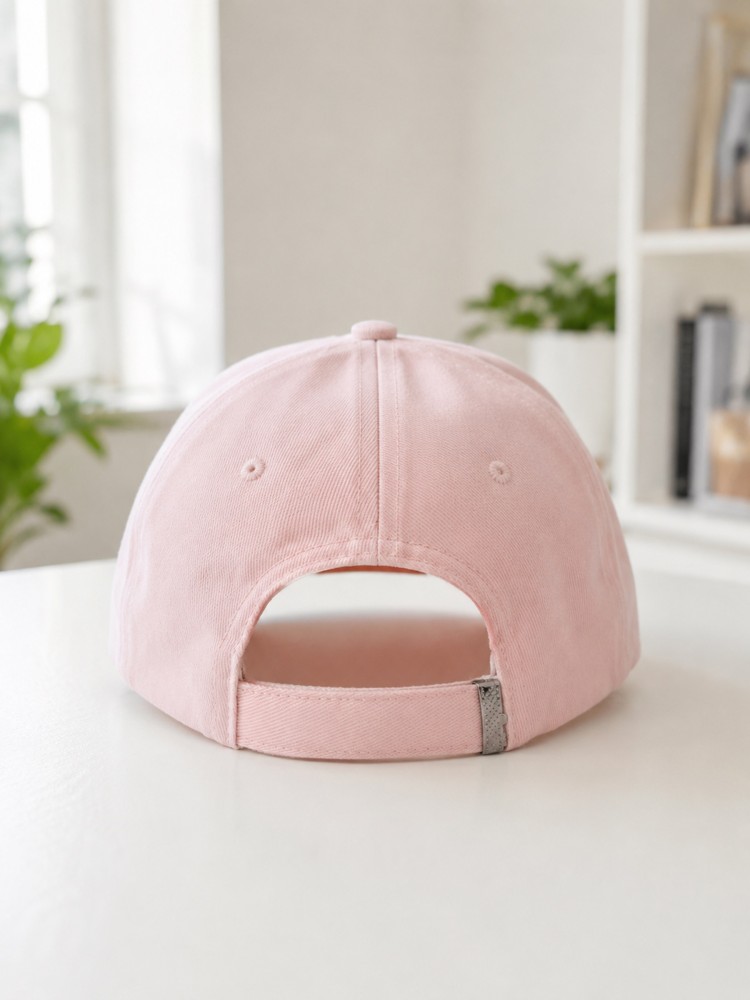 Kadın Pembe Düz Baseball Şapka görsel 3